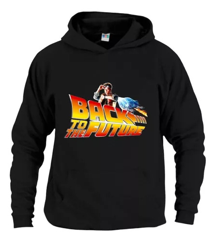 Canguro Negra Back The Future Volver Al Futuro Unisex