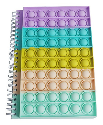 Cuadernos Pop Its, 80 Páginas, Forrados, A6, Multicolor