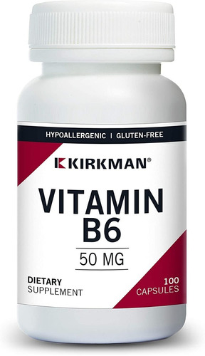 Vitamina B6 50mg Kirkman - Unidad a $1769