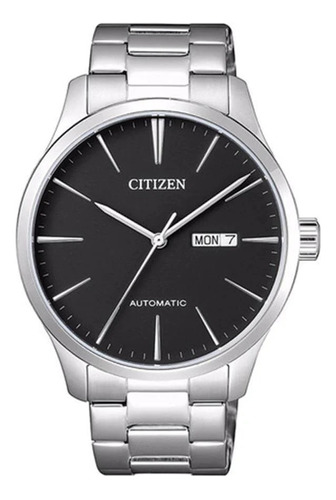 Reloj Citizen Nh835083e Para Hombre Fechador Acero Inox