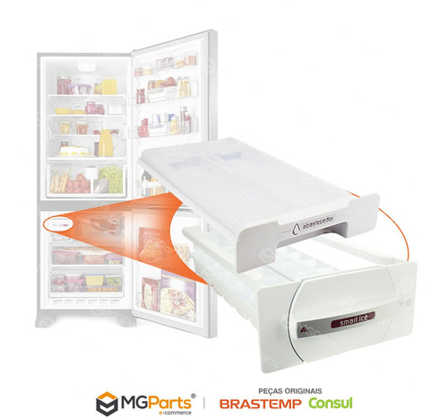 Kit Reservatório Agua E Forma Gelo Freezer Brastemp Brw50