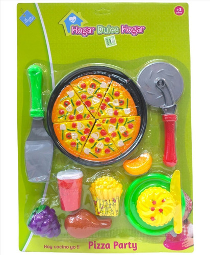 Juego De Comiditas Pizza Postre Accesorios Pce 4109 Bigshop