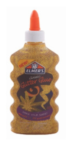 Glitter Glue Color Dorado, Marca Elmers. 