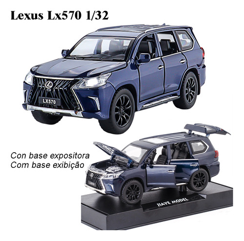 Lexus Lx570 Miniatura Metal Coche Con Luces Y Sonido 1/32