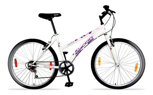 Bicicleta Baccio Alpina Lady Rodado 26 Color Blanco/Violeta