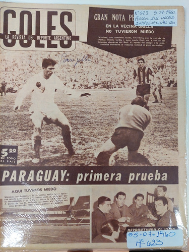 Revista Goles 623 5/7/1960