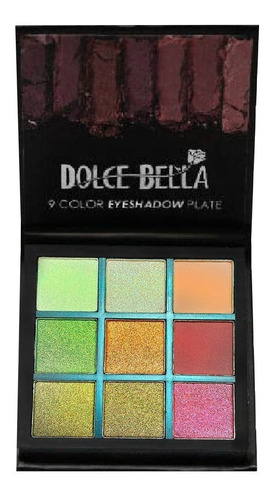 Paleta De Sombras 9 Colores Dolce Bella Maquillaje Belleza