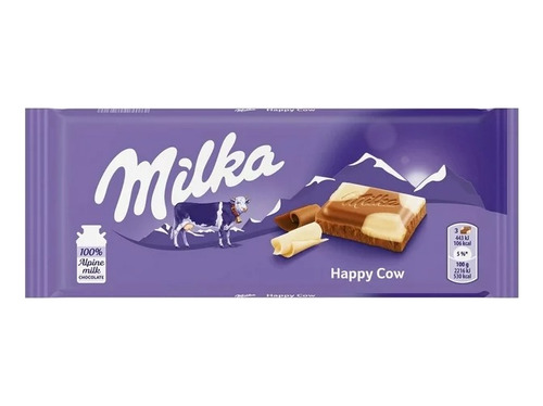 Chocolate Milka Happy Cow Con Manchas Blancas 100g Alemania