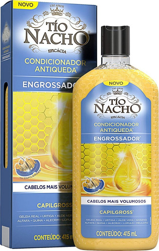 Condicionador Tío Nacho Engrossador Antiquedas 415ml Em Garrafa De 415g Com 1 Unidad