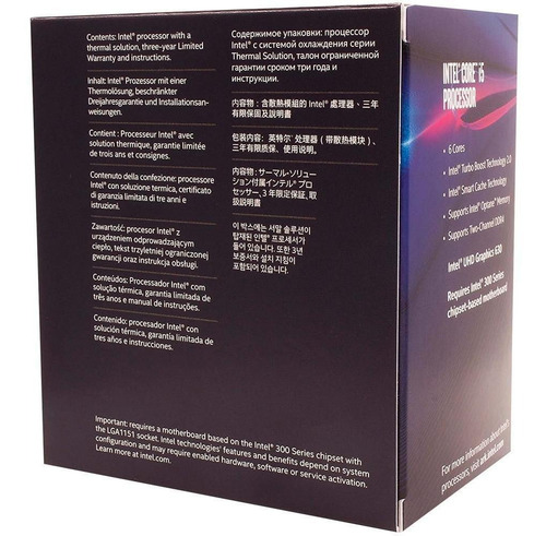 Processador Intel Core I5-8400 2.8ghz Coffee Lake Lga 1151
