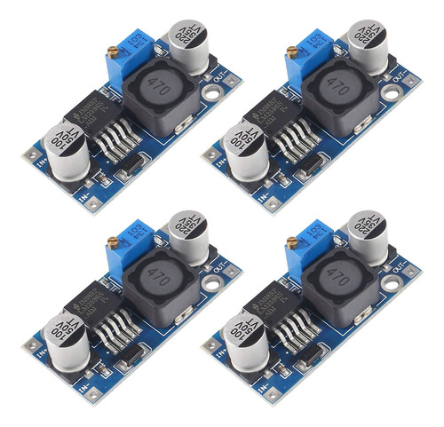 Atnsinc Paquete De 4 Unidades Lm2596 Dc-dc Buck Converter, R