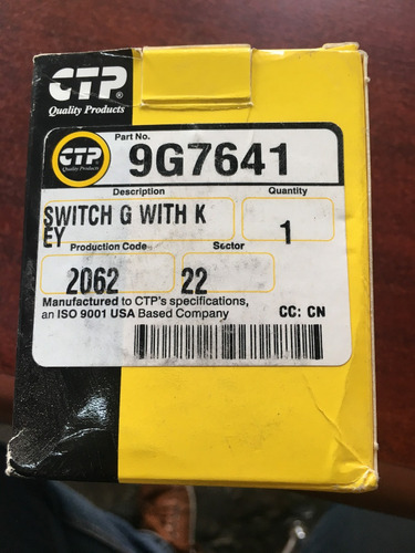 Switch G With K 9g7641