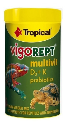 Vitaminas Para Reptiles Vigorept Multivit D3 + K Prebiotics