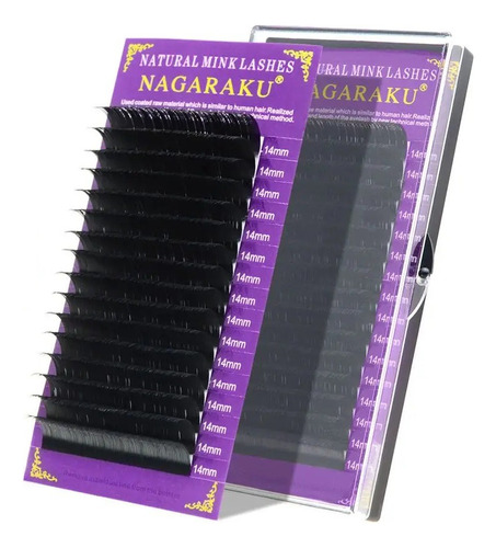 Nagaraku 15 mm 0.07D para extensión y extensión de pestañas