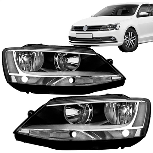 Par Farol Jetta 2011 12 13 14 15 Manual Sem Led Sem Projetor