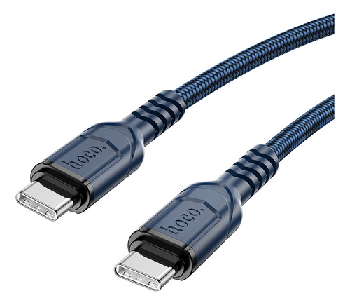 Cable Hoco X59 Victory Usb Tipo C A Usb Tipo C 1m 60w Azul