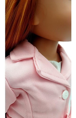 Imagen 5 de 5 de Witty Girls Tapado Rosa Ropa Para Muñecas 45 Cm/ 18 PuLG