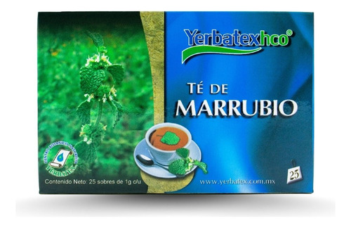 Pack 4 Té De Marrubio Con 25 Sobres Cada Uno Yerbatex