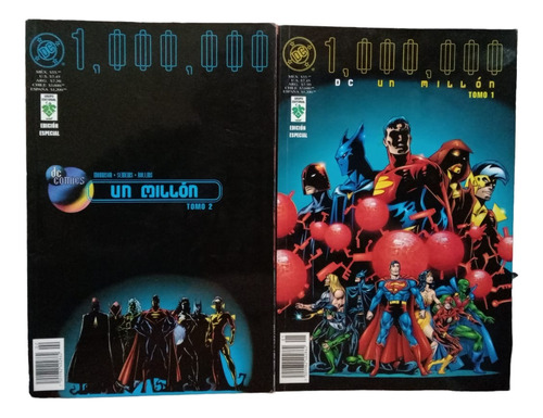 Dc Un Millón 1,000,000 Dccomics. Tomos 1 Y 2. Gpo. Edit. Vid