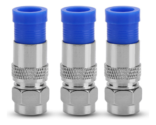 10 Uds Coaxial Rg6 Adaptador De Conector De Compresión