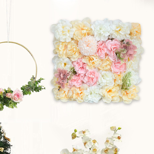 Panel De Pared De Flores Artificiales De 15x15 07 38x38cm