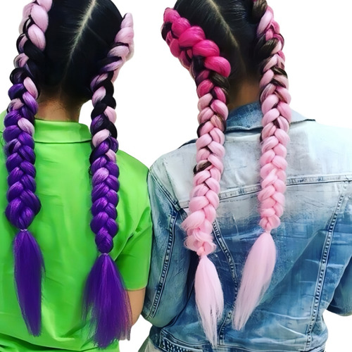 Extensiones De Trenzas Para Niñas Con Cabello Trenzado De Ga