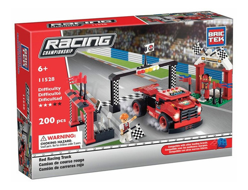 Racing Red Racing Truck Cantidad De Piezas 200