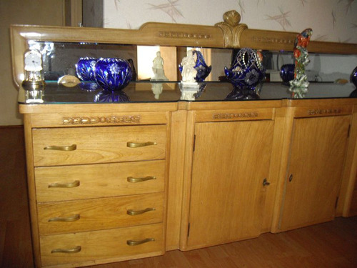 Tocador De Madera Maciza Pino Recamara O Comedor Ocre (Usado)