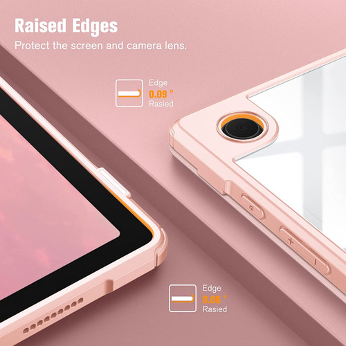 Funda Para Samsung Galaxy Tab A8 - Transparente/rosa