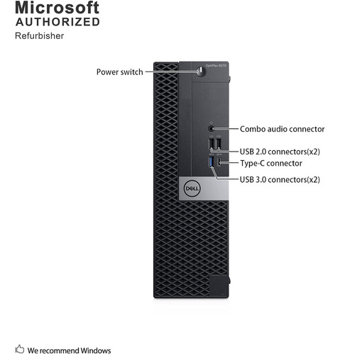 Dell Optiplex 5070 Sff Pc Core I5 9500 16gb Ram 512gb Ssd (Reacondicionado)