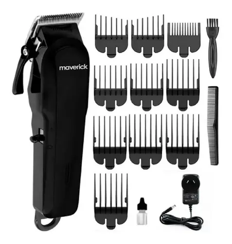 orientación rival Hambre Maquina Cortar Pelo Profesional Peluqueria Maverick + Kit