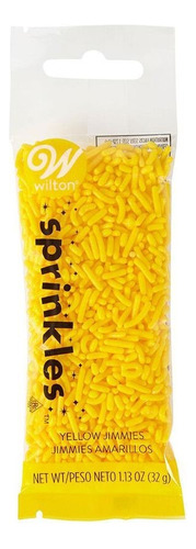 Sprinkles - Jimmies Amarillos Naranjas 32grs Wilton Color Amarillo