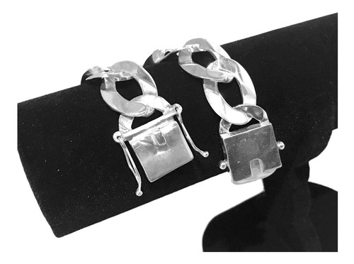 Pulseira 3x1 De Prata 925 Grossa 20 Mm Largura 21 Cm