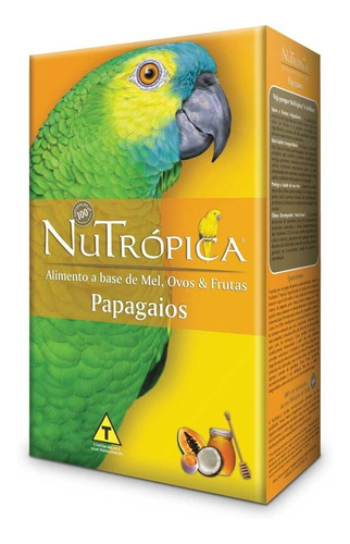 Nutrópica Farinhada Papagaio Mel, Ovos E Frutas - 300g