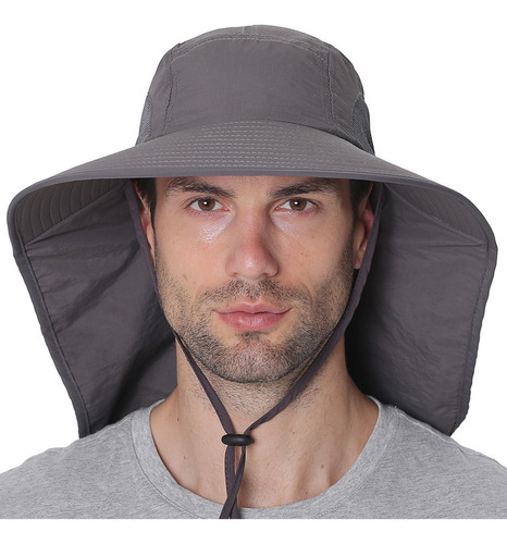 ) Gorra De Pesca De Ala Ancha Sombrero Para El Sol Con