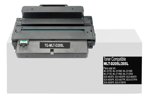 Toner Generico 205l Para Impresoras Laser Ml-3312nd/ml-3310d