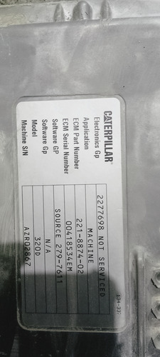 Computadora Para Excavadora 320 D