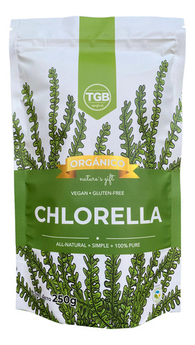 Alga Chlorella 100% Pura Orgánica En Polvo 250 Gr