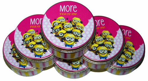 Pack X30 Latas Personalizadas Minions + Central