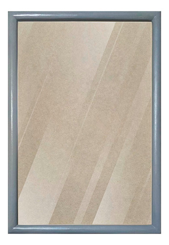 1 Marco De Madera Con Acrílico 60 X 85cm Todo Incluido Gris Perla