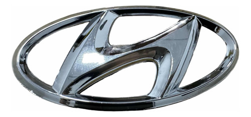 Emblema Logo Hyundai Cromado Persiana Baul