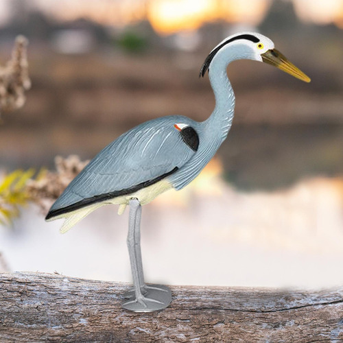 Estatua De Animal De Jardín De Garza Azul Para Decoración Ex