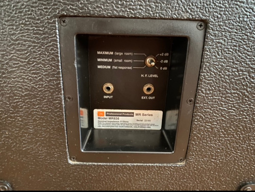 Caixa Acustica Passiva Jbl Mr835 Made In Usa Novo Mostruario
