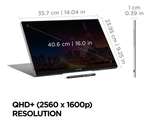 Viewsonic Tdk De 16 Pulgadas Wqxga 1600p Ips Touchscreen Mon
