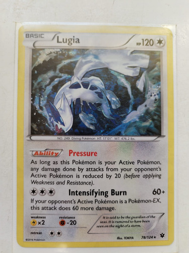 Lugia - 78/124 - Shattered Holo Rare Pokemon Tcg