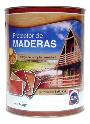 3,6l Protector Para Madera Interior Exterior Elbex Colores !
