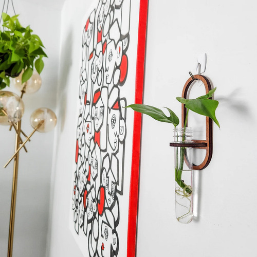 Jarrón De Pared Para Cultivo, Tubo De Ensayo, 2 Unidades, Pa
