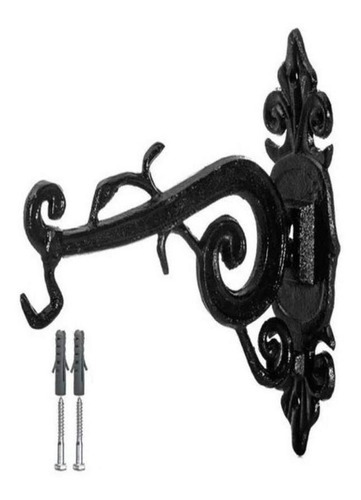 Soporte colgante para macetas de aluminio fundido negro Funditex