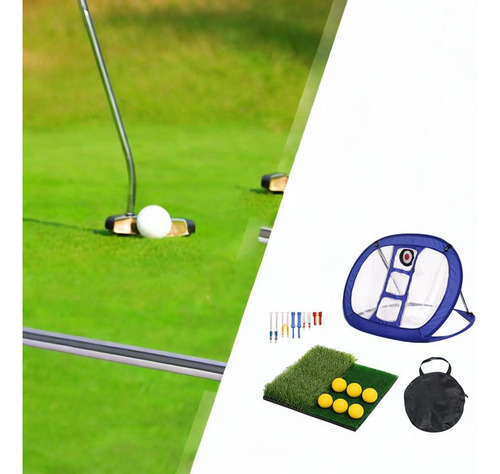 Neta De Práctica De Golf, De Golpes De Golf Con Target Mat