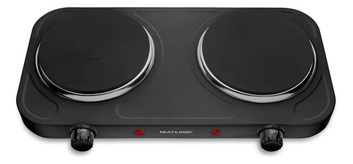 Cooktop 2 Bocas Multilaser Preto - Easy Cook - Elétrico 220v - Ce155 Cooktop 2 Bocas Multilaser Preto - Easy Cook - Elétrico 220v - Ce155